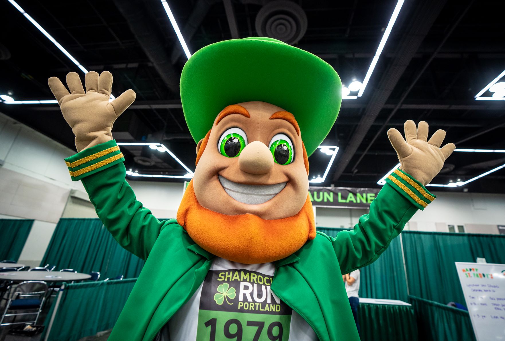 PACKET PICK-UP AT THE SHAMROCK FITNESS FAIR