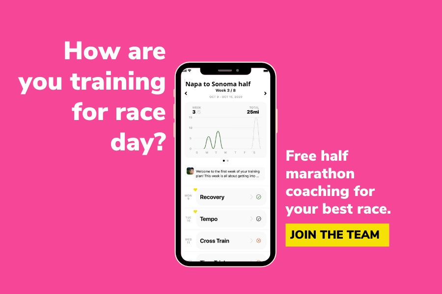 Don’t train alone! Free coaching for Napa to Sonoma half marathoners
