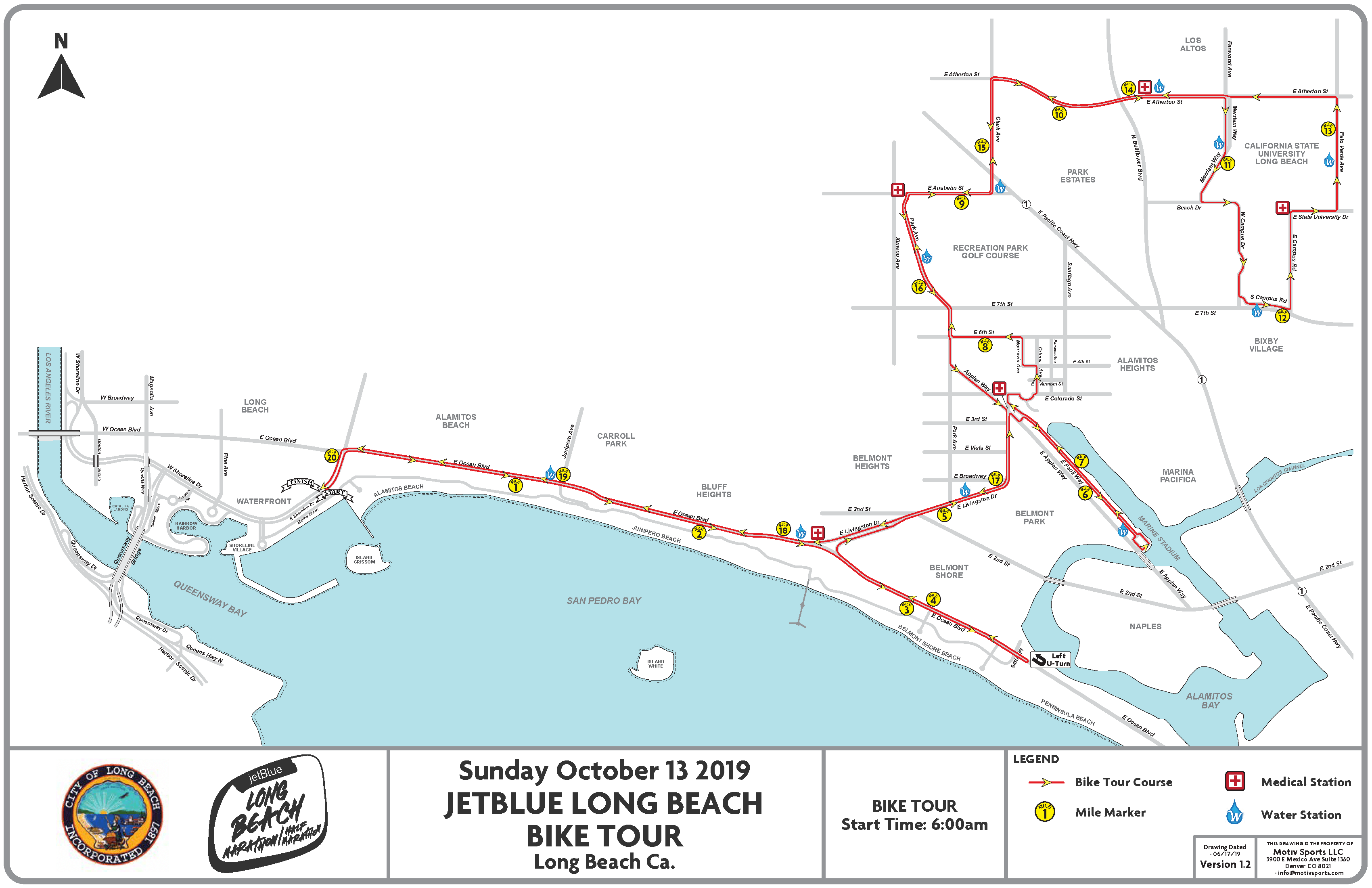 20M Bike Tour Run Long Beach